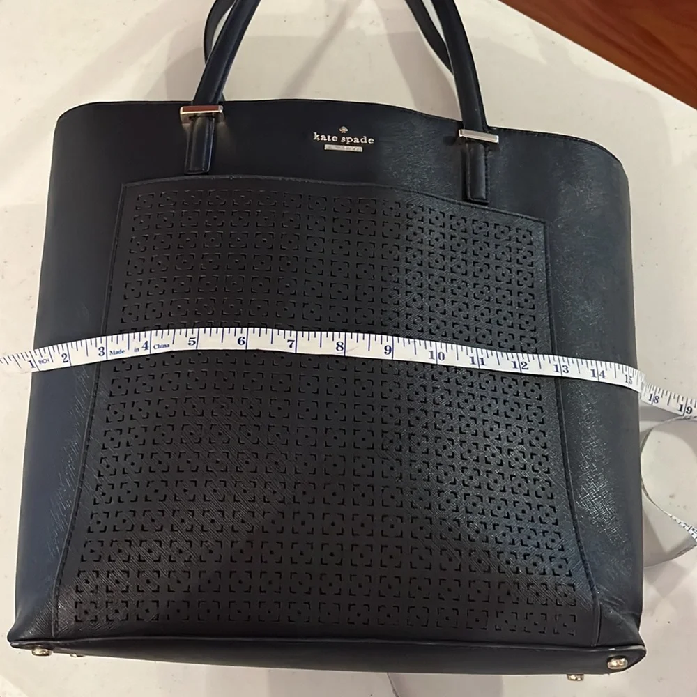 Kate Spade Cedar Taylor Lasercut Navy Tote